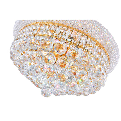 Empire Chandeliers 8 Light Gold Crystal