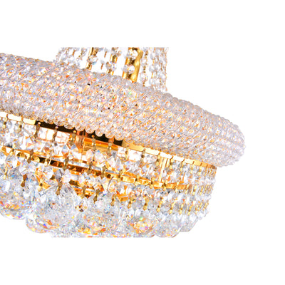 Empire Chandeliers 8 Light Gold Crystal