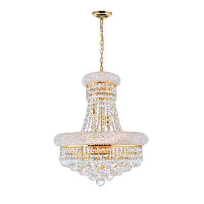 Empire Chandeliers 8 Light Gold Crystal