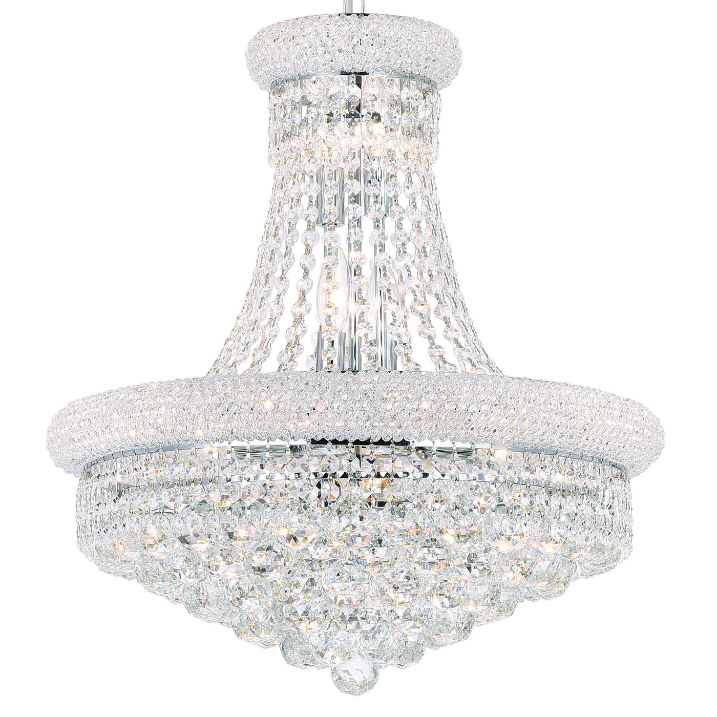 Empire Chandeliers 14 Light Chrome Crystals