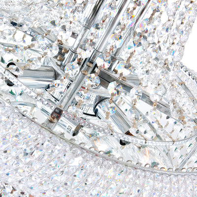 Empire Chandeliers 14 Light Chrome Crystals