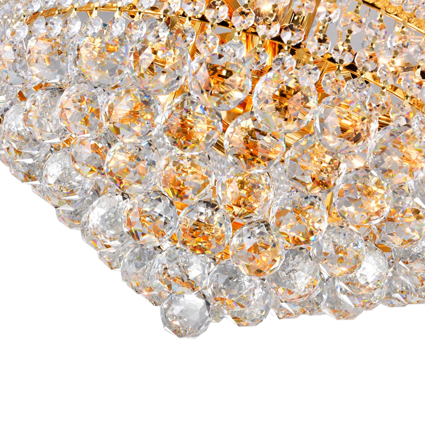 Empire Chandeliers 14 Light Gold Crystal