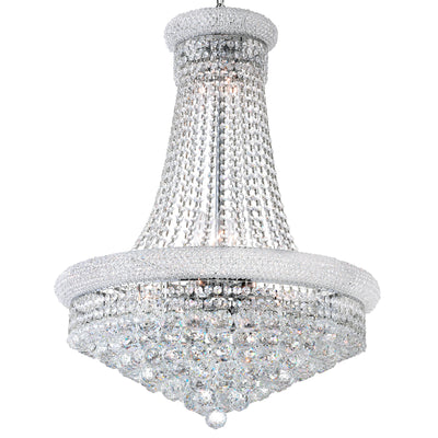Empire Chandeliers 17 Light Chrome Crystal