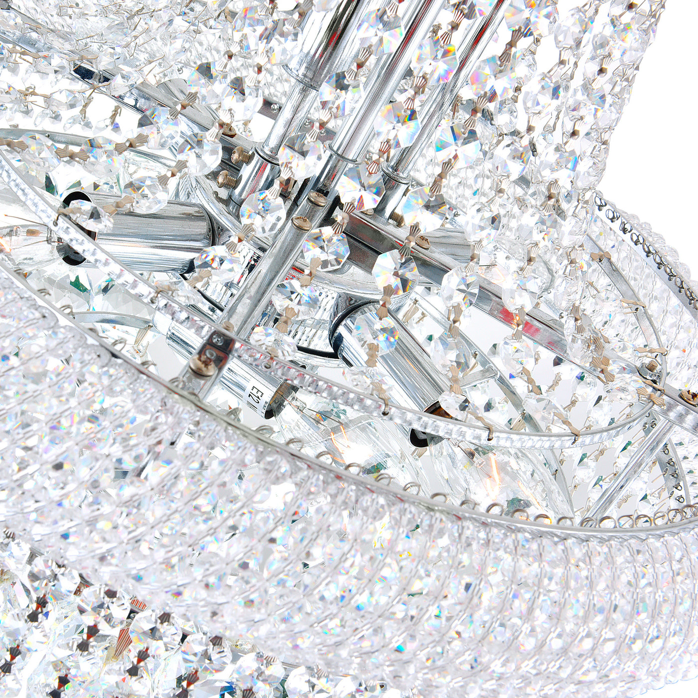 Empire Chandeliers 17 Light Chrome Crystal