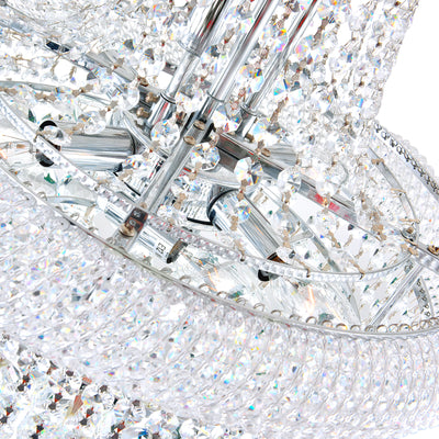 Empire Chandeliers 17 Light Chrome Crystal