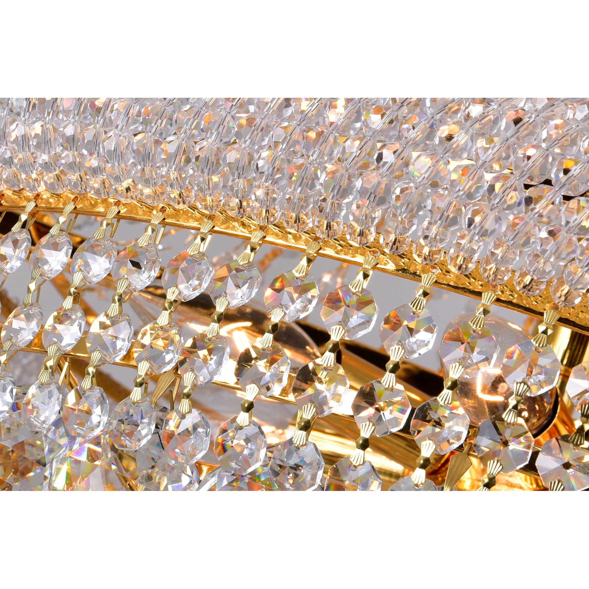 Empire Chandeliers 17 Light Gold Crystal