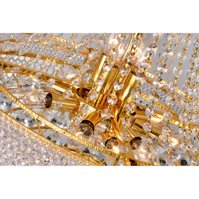 Empire Chandeliers 17 Light Gold Crystal