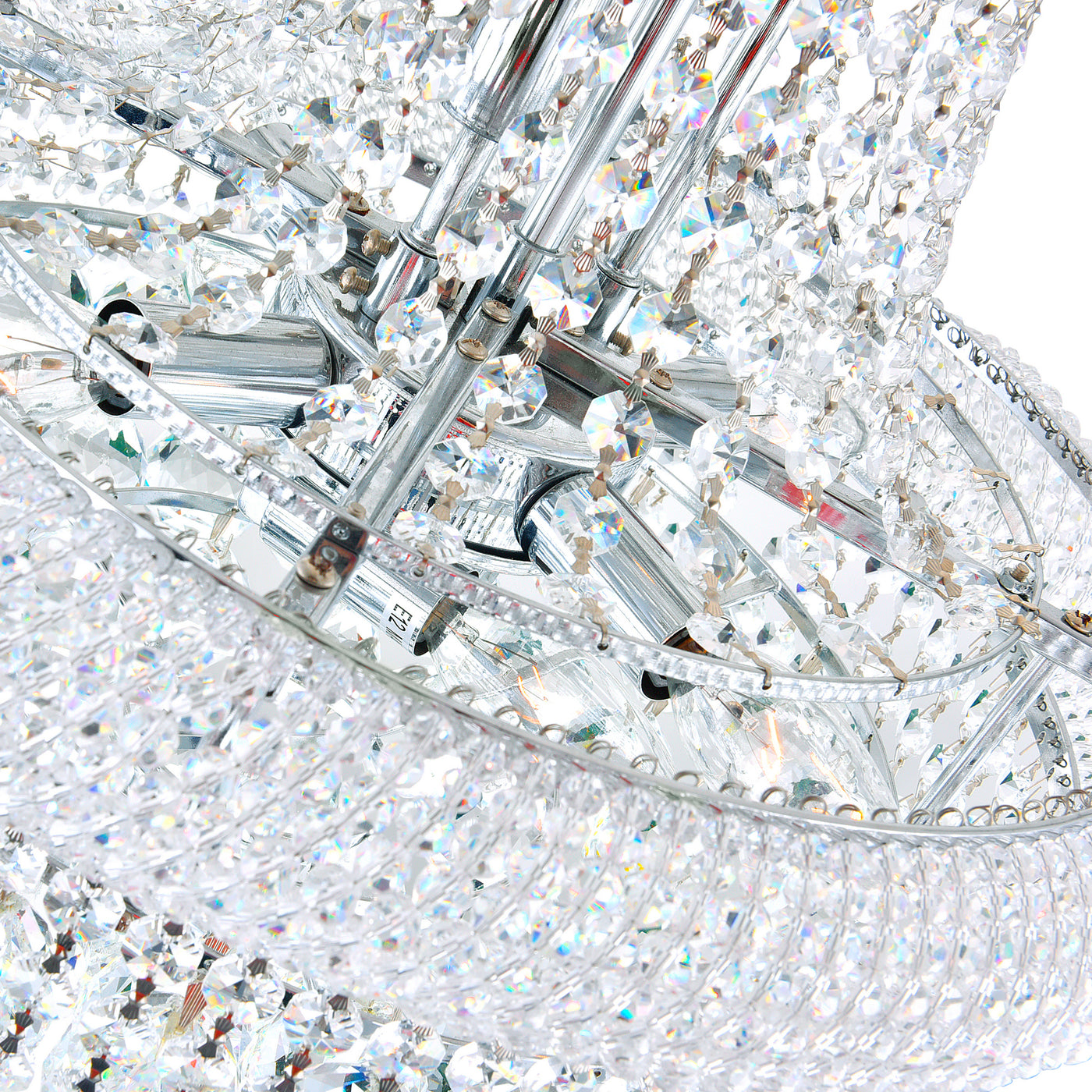 Empire Chandeliers 18 Light Chrome Crystal