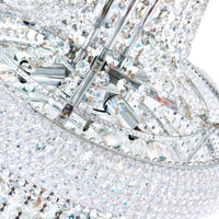 Empire Chandeliers 18 Light Chrome Crystal
