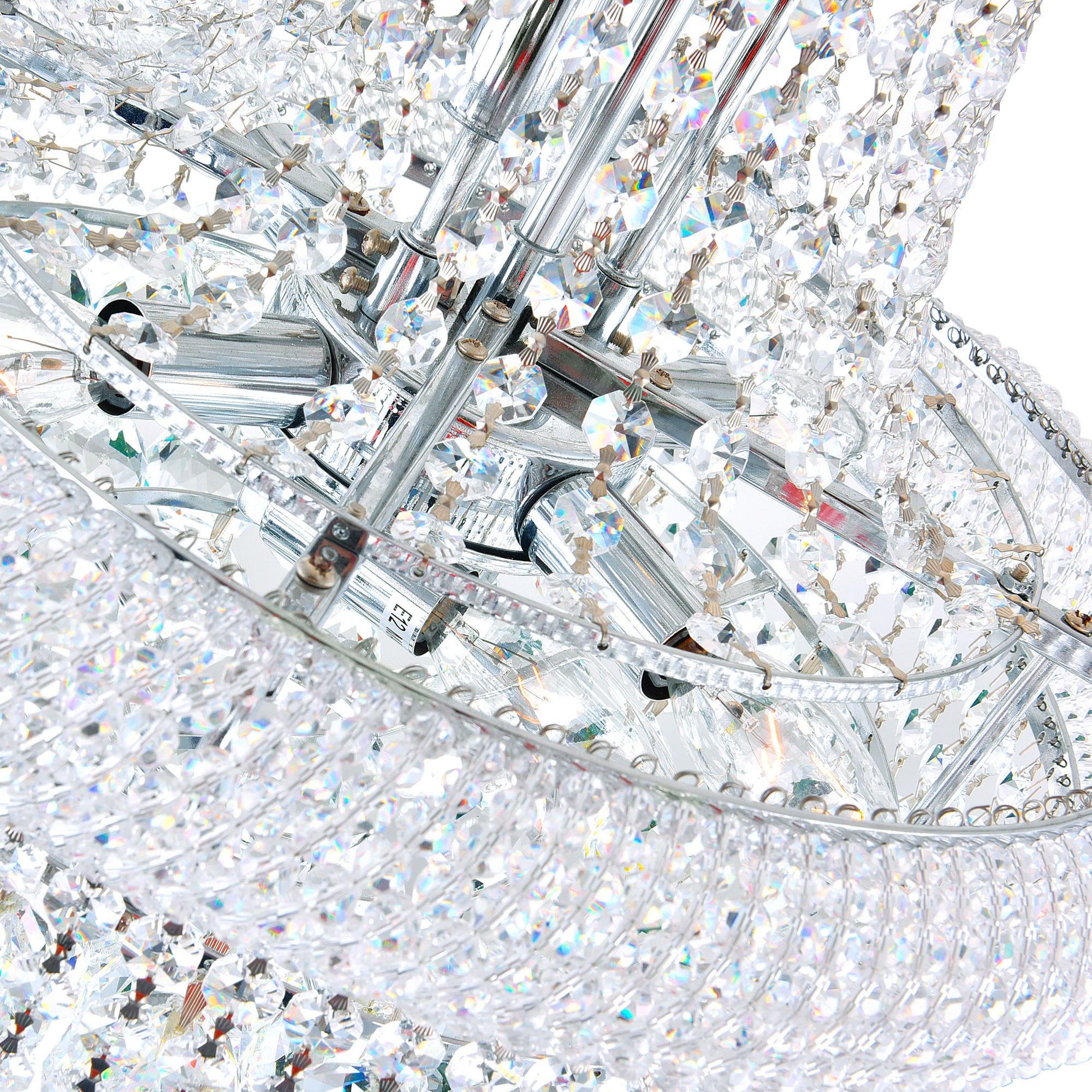 Empire Chandeliers 18 Light Chrome Crystal