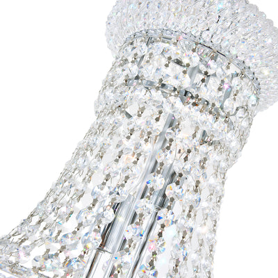 Empire Chandeliers 18 Light Chrome Crystal