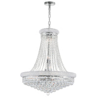 Empire Chandeliers 18 Light Chrome Crystal