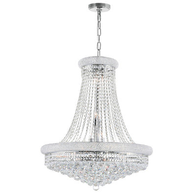 Empire Chandeliers 18 Light Chrome Crystal
