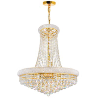 Empire Chandeliers 18 Lights Gold Crystal