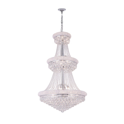 Empire Chandeliers 32 Light Chrome Crystal