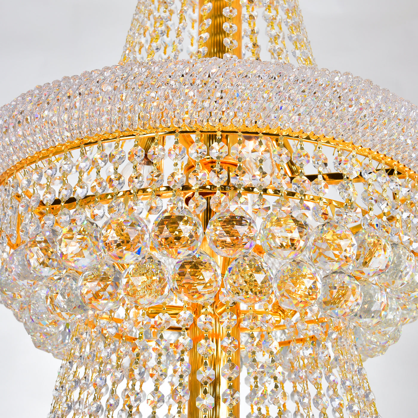 Empire Chandeliers 32 Light Gold Finish