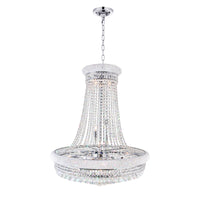 Empire Chandeliers 19 Light Chrome Crystal