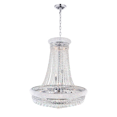 Empire Chandeliers 19 Light Chrome Crystal