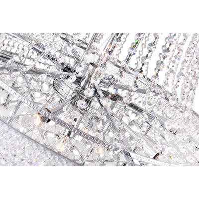 Empire Chandeliers 19 Light Chrome Crystal