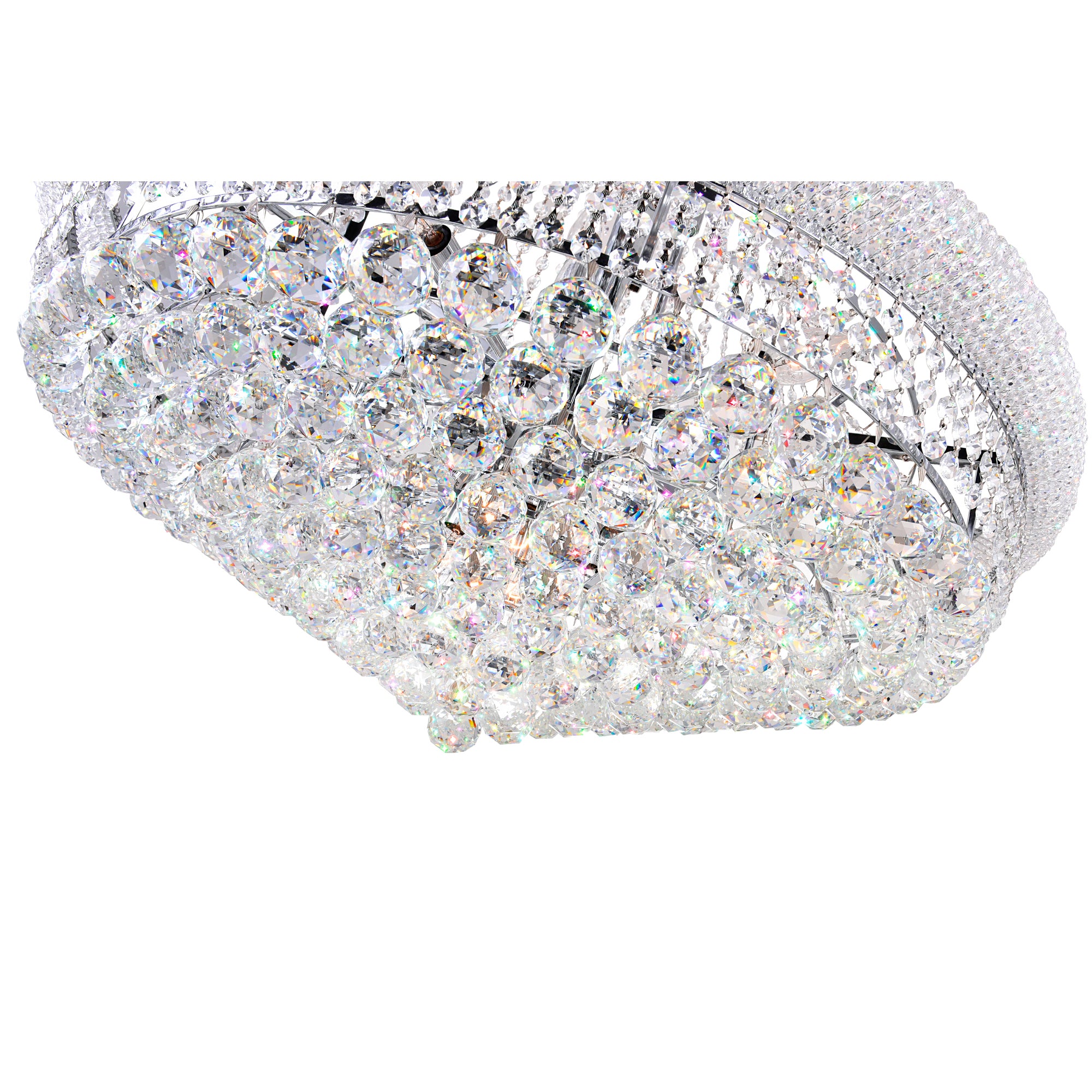 Empire Chandeliers 19 Light Chrome Crystal