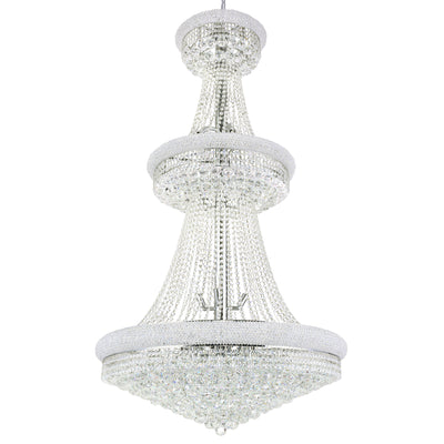 Empire Chandeliers 34 Light Chrome Crystal