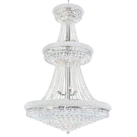 Empire Chandeliers 34 Light Chrome Crystal