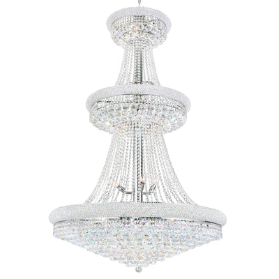 Empire Chandeliers 34 Light Chrome Crystal