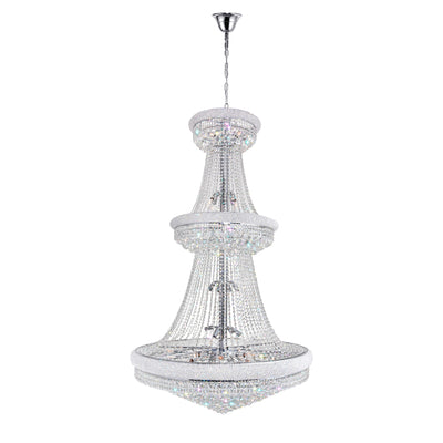 Empire Chandeliers 38 Light Chrome Crystals