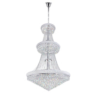Empire Chandeliers 38 Light Chrome Crystals