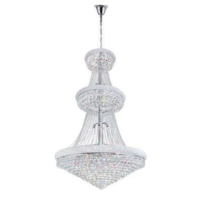 Empire Chandeliers 38 Light Chrome Crystals