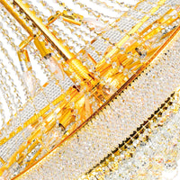 Empire Chandeliers 38 Light Gold Finish
