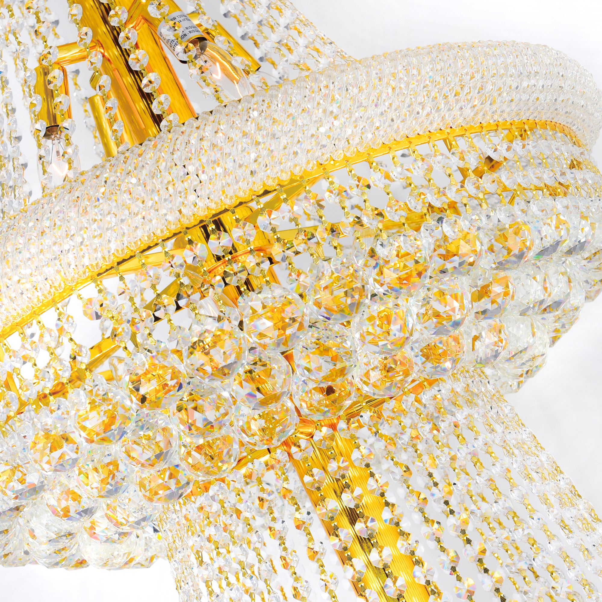 Empire Chandeliers 38 Light Gold Finish