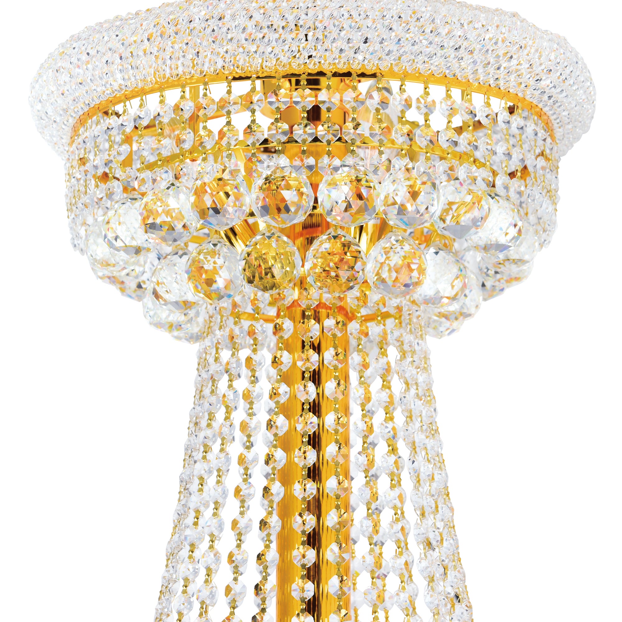 Empire Chandeliers 38 Light Gold Finish