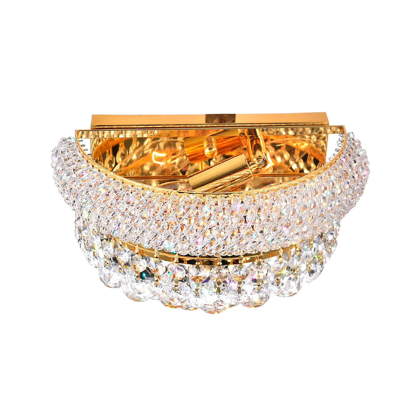 Empire Wall Lights 2 Gold 12 inch Sconce