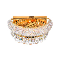 Empire Wall Lights 2 Gold 12 inch Sconce