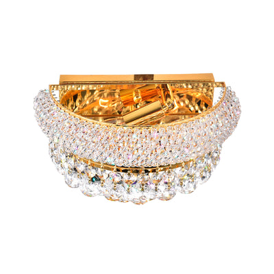 Empire Wall Lights 2 Gold 12 inch Sconce