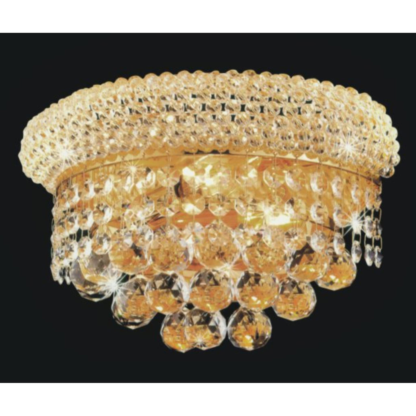 Empire Wall Lights 2 Gold 12 inch Sconce