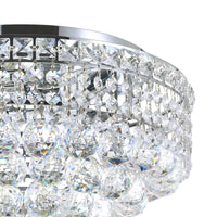 Luminous 5 Light Chrome Flush Mount Ceiling Fixture