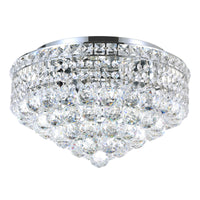 Luminous 5 Light Chrome Flush Mount Ceiling Fixture