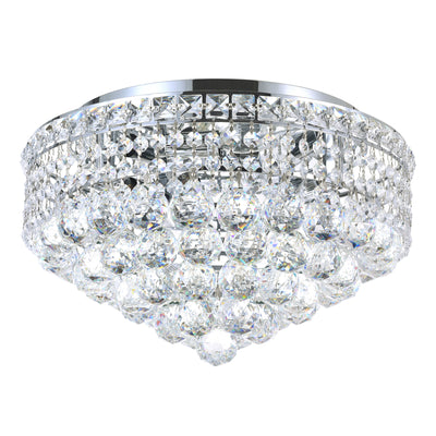 Luminous 5 Light Chrome Flush Mount Ceiling Fixture