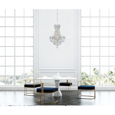 Stefania Chandeliers 8 Light Chrome