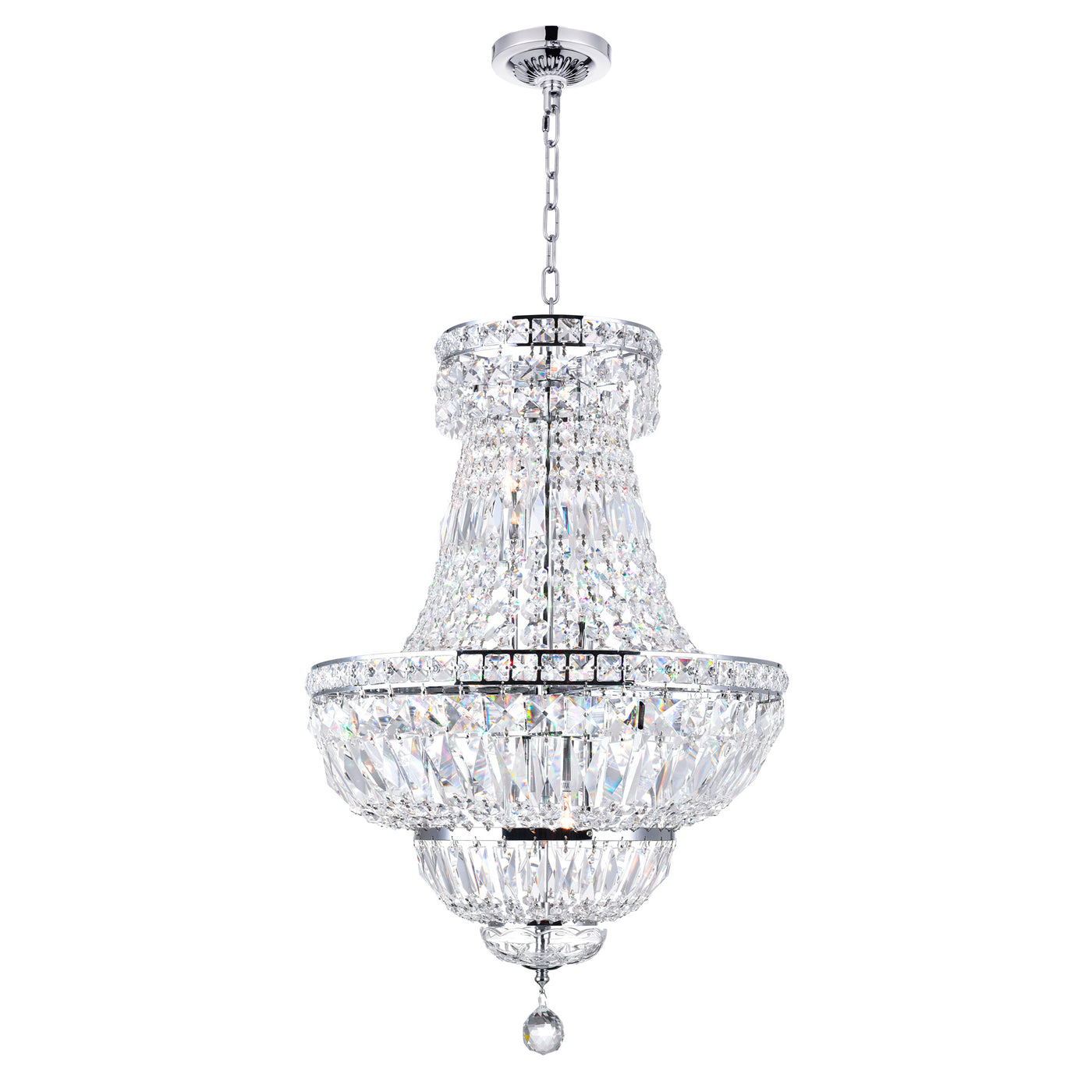 Stefania Chandeliers 8 Light Chrome