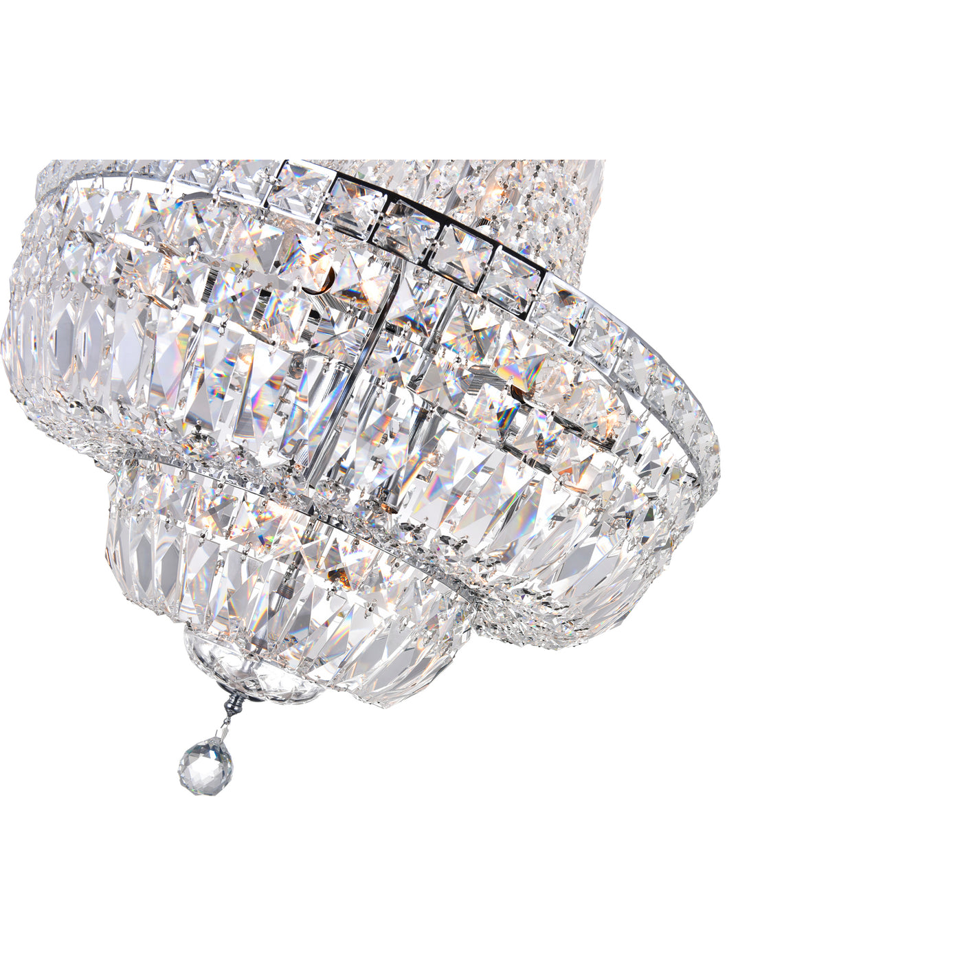 Stefania Chandeliers 13 Light Chrome Crystal