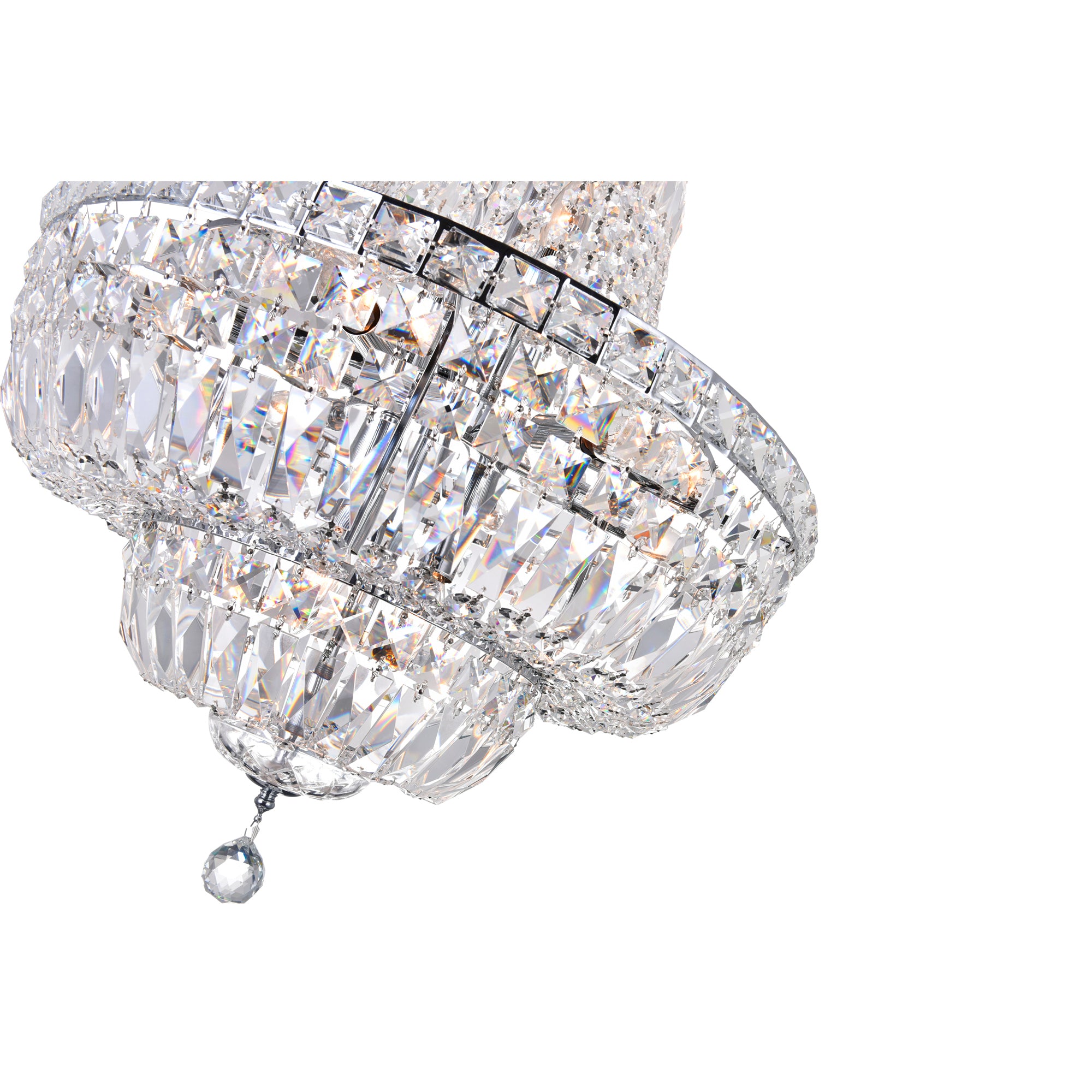 Stefania Chandeliers 13 Light Chrome Crystal