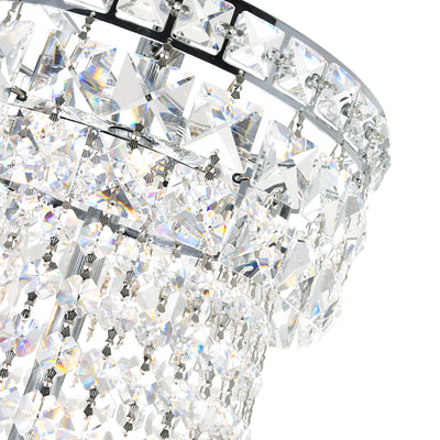 Stefania Chandeliers 20 Lights Chrome