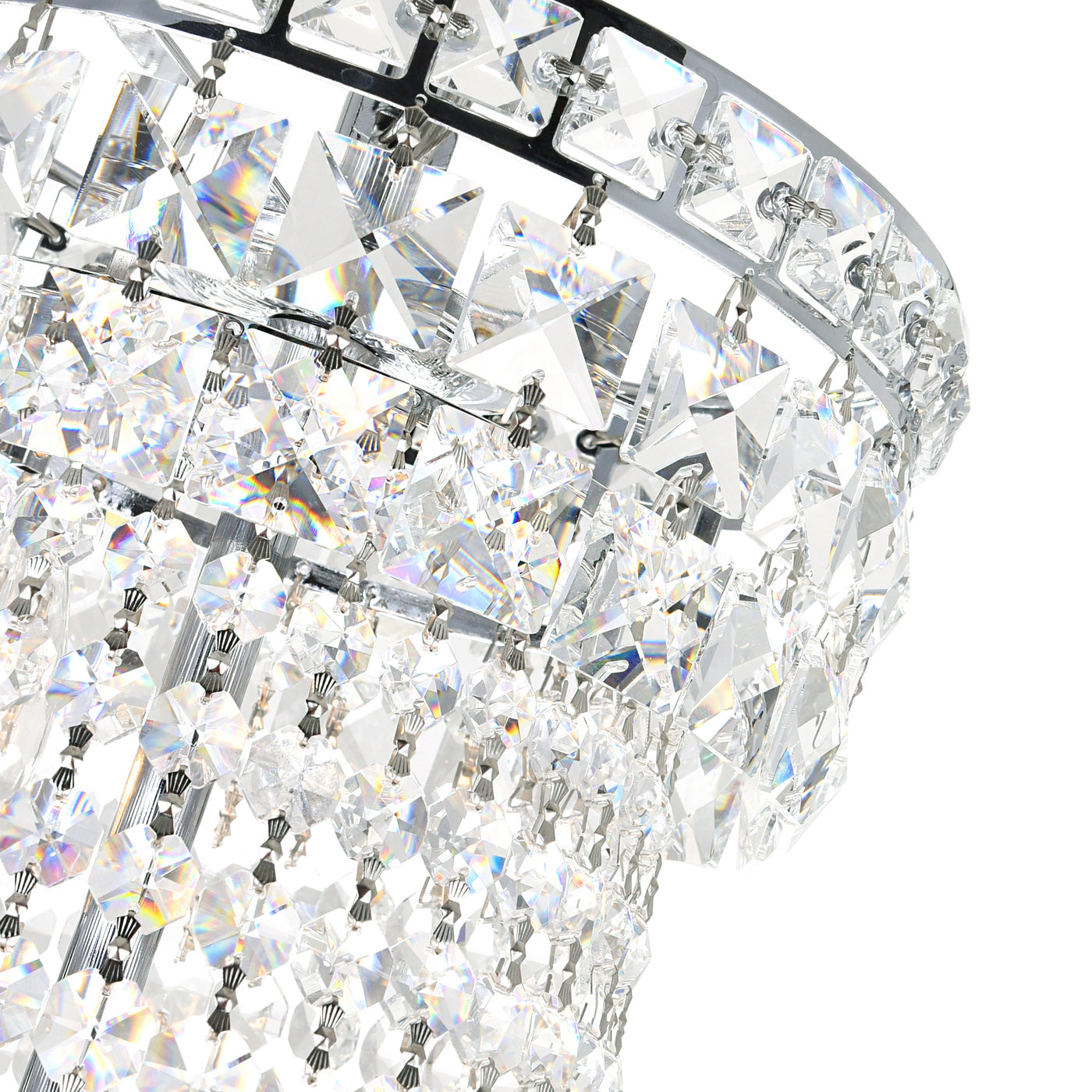 Stefania Chandeliers 20 Lights Chrome
