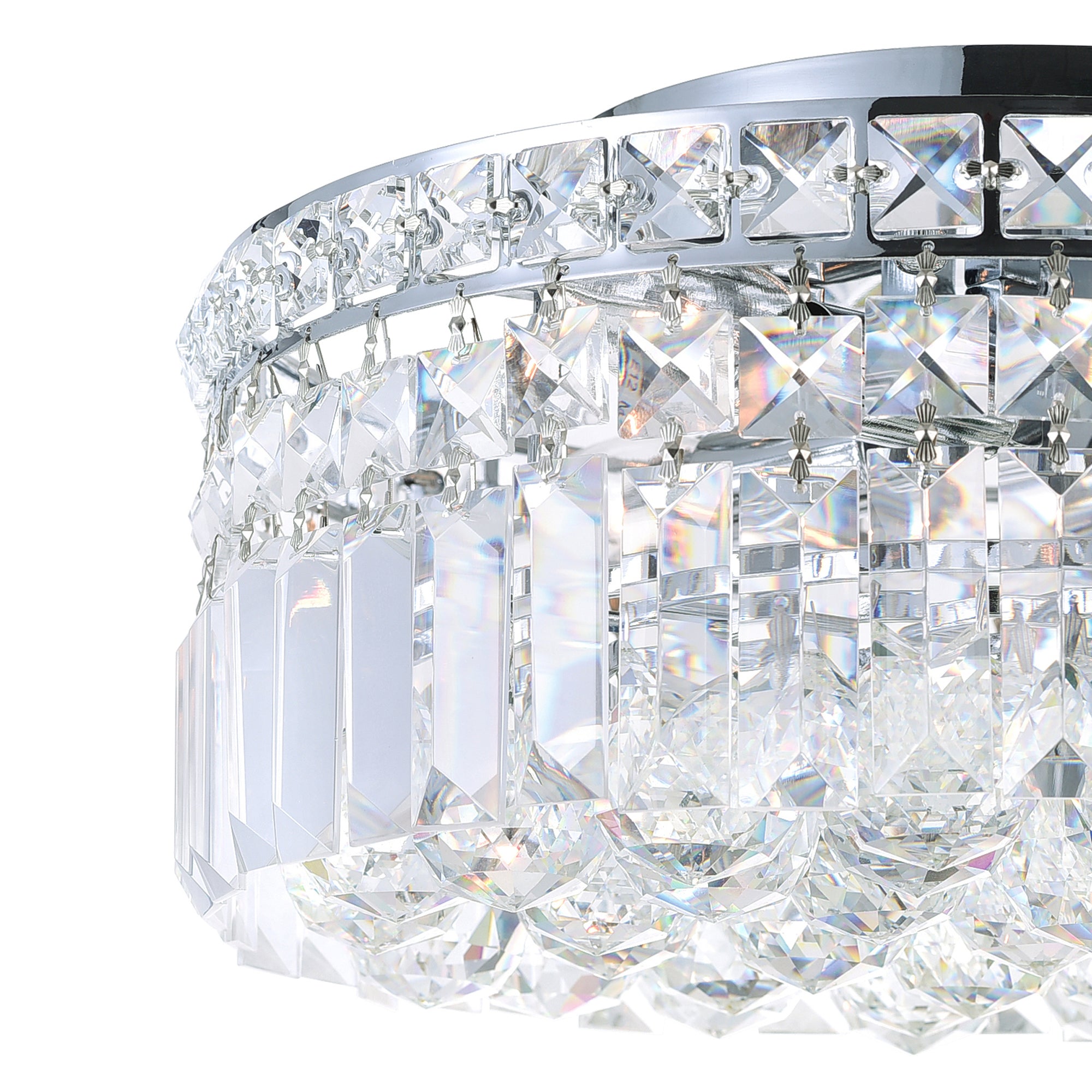 Colosseum Flush Mounts 4 Light Chrome
