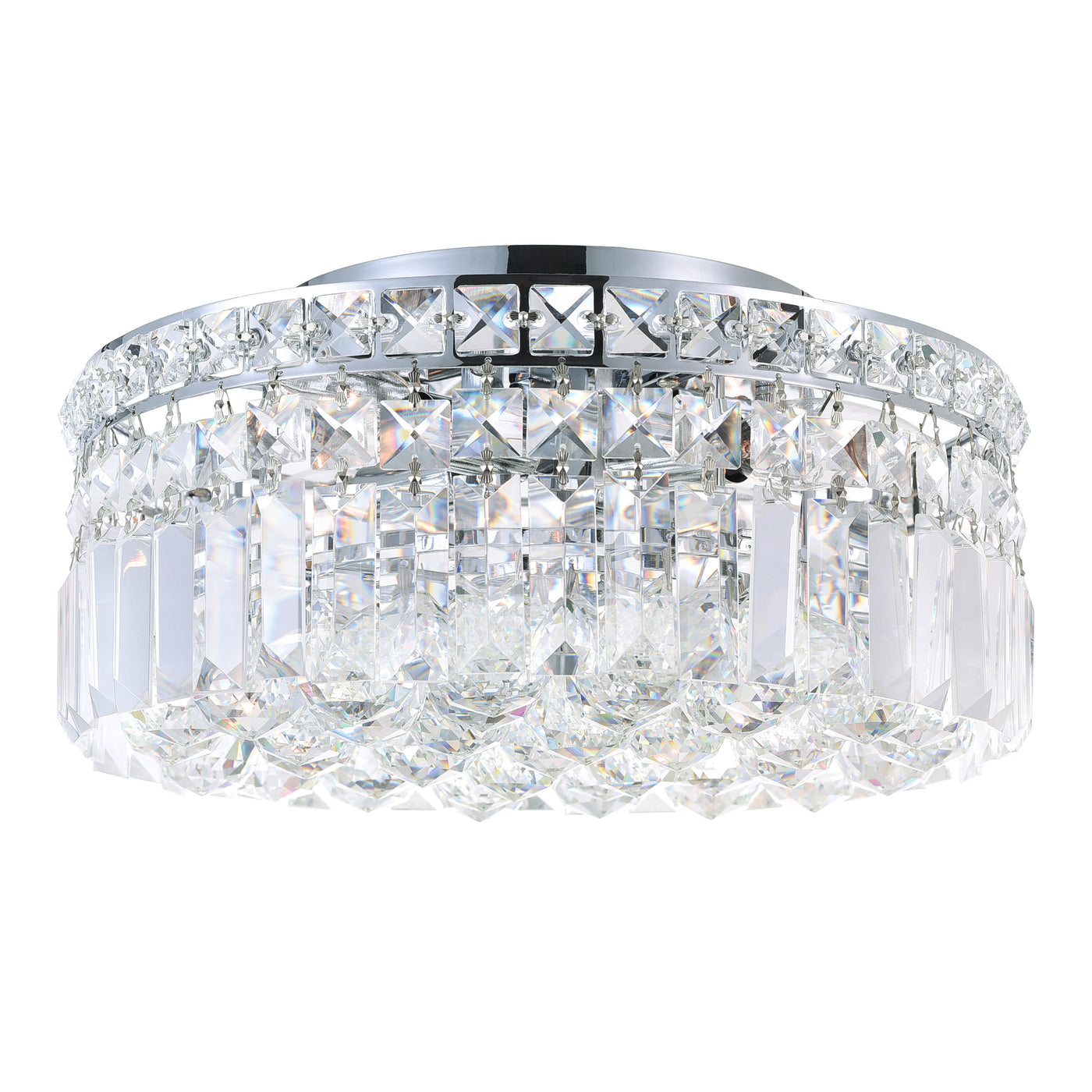 Colosseum Flush Mounts 4 Light Chrome