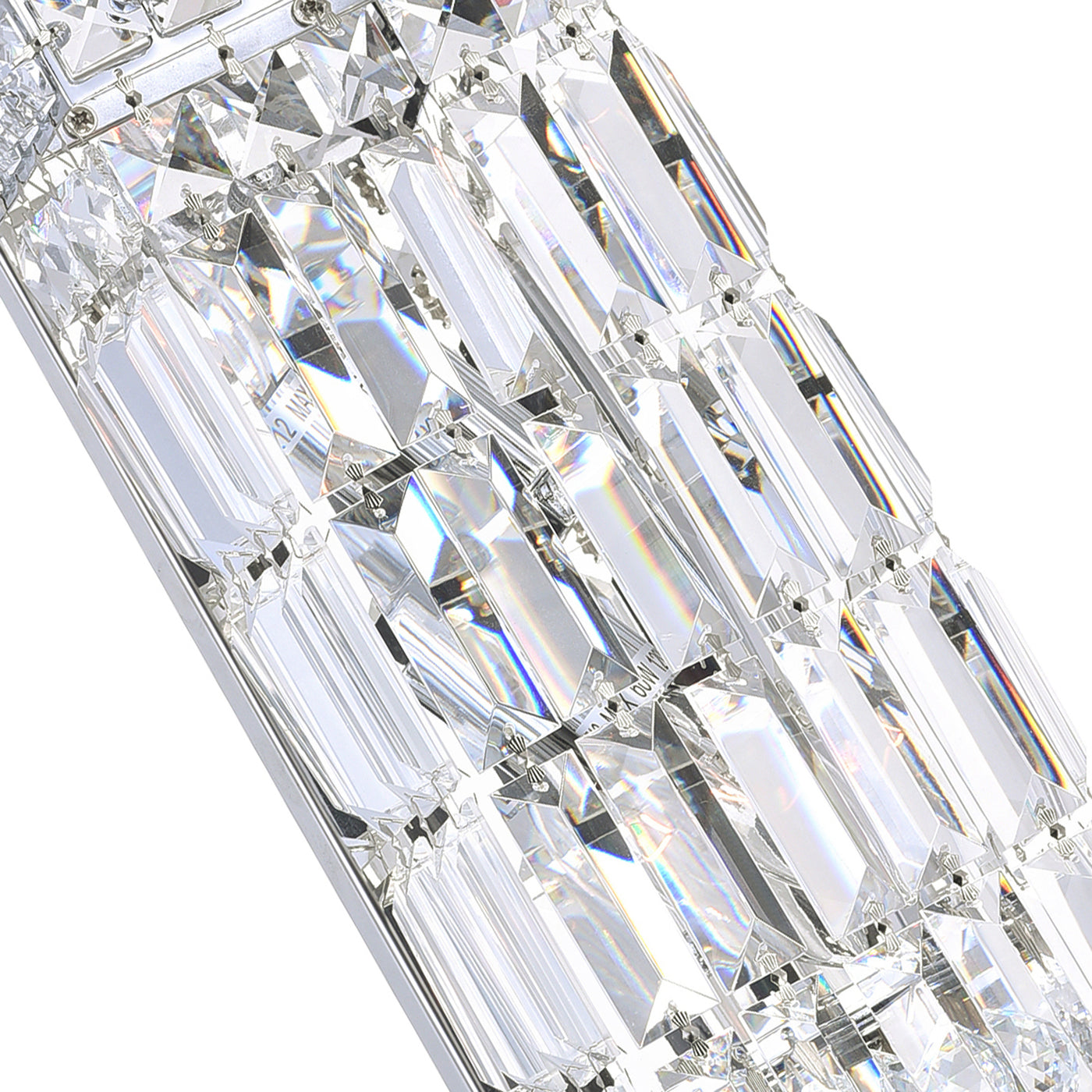 Colosseum 2 Light Bathroom Sconce with Crystal Accents