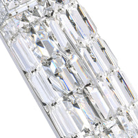Colosseum 2 Light Bathroom Sconce with Crystal Accents